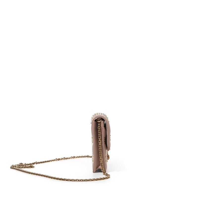 Christian Dior
Baby Pink Calfskin Dior Addict Wallet on Chain Gold Hardware