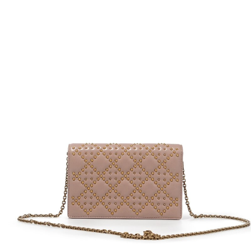 Christian Dior
Baby Pink Calfskin Dior Addict Wallet on Chain Gold Hardware