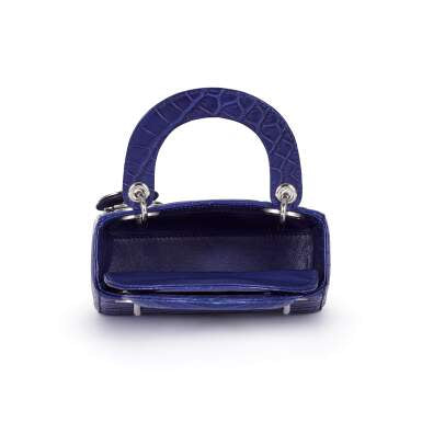 Dior
Blue Matte Crocodile Lady Dior Silver Coated Hardware, 2016