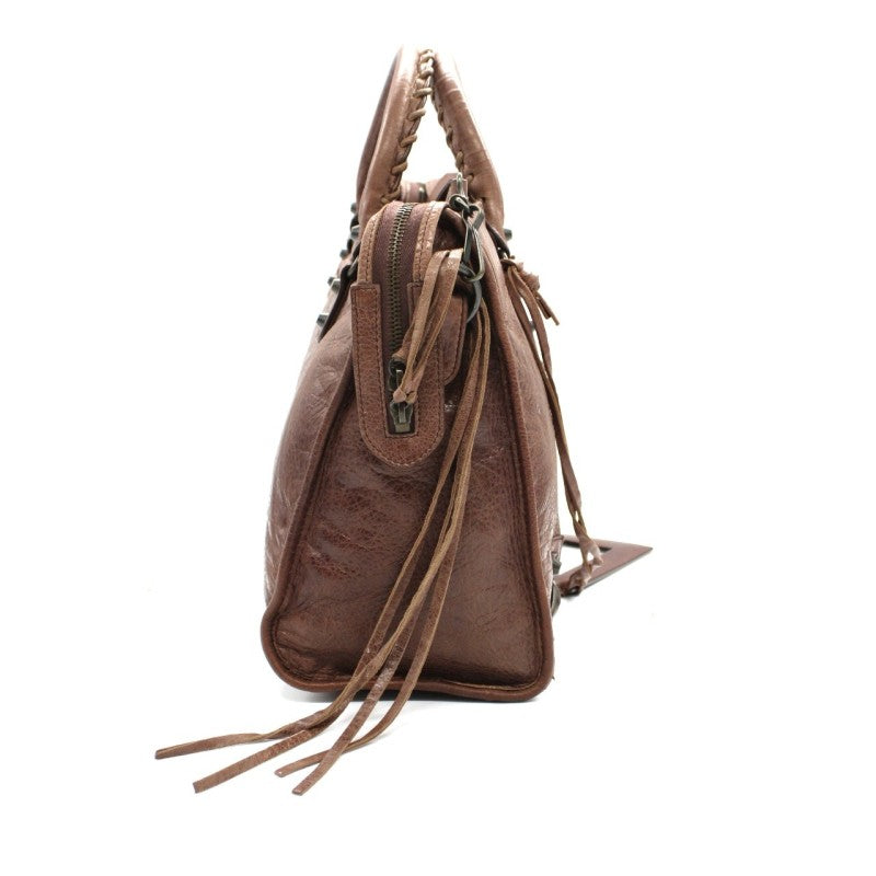 Borsa Balenciaga City Marrone